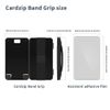 Sinjimoru Case, Black with Midnight Blue Band, Adhesive Wallet