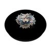 Romantic White Steampunk Collection - Beautiful Wolf PopSockets Swappable PopGrip