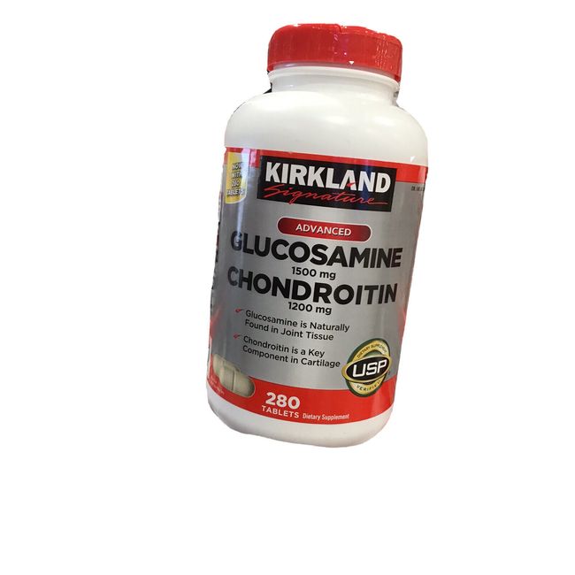 Kirkland Signature Glucosamine Chondoitrin 280 Pills Joints Muscles USP Verified