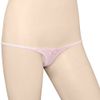 TOCTW045PI Back Flower Embroidered Super Micro Thong Pink