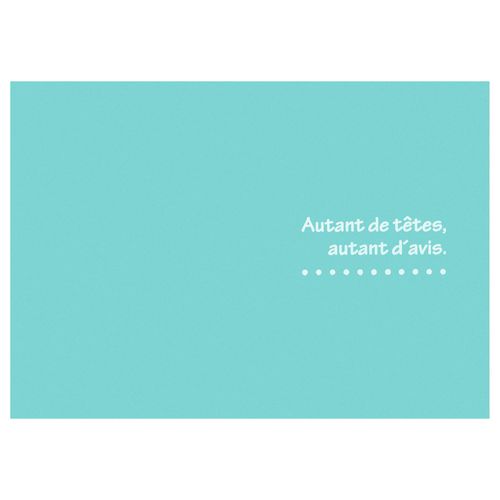 Hakuba Lance de Postcard Size 2 Sides (Lims & Horizontal) Blue