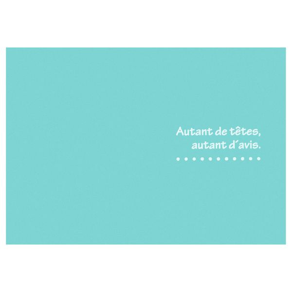 Hakuba Lance de Postcard Size 2 Sides (Lims & Horizontal) Blue