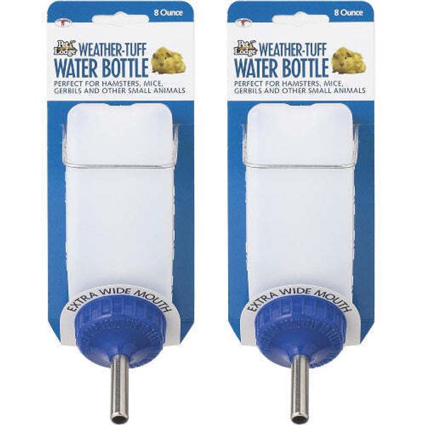 Pet Lodge Small Animal Cage Water Bottle 8 oz. 2-Pack