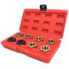 8Pcs Metric Thread Restorer Kit Thread Restorer Tap & Die Set Spindle Rethreading Tool for Cleaning and Changing Lines