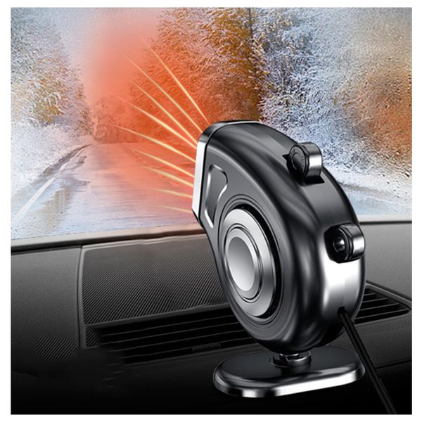 VISLONE Car Heater, 12V 120W Deicer Car Windscreen, 3-in-1Portable Car Heater, Car Vehicle Dashboard Electric Heater Cooling Fan Window Windshield Defroster Demister