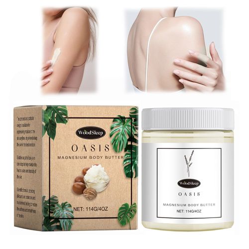 Mama-Bear Oasis Neuropathy Cream, Magnesium Cream, Körperbutter, Das Einschlafen Zu Fördern, Magnesium Body Lotion, Magnesium Body Butter, Deeply Moisturizing, Suitable for All Skin Types