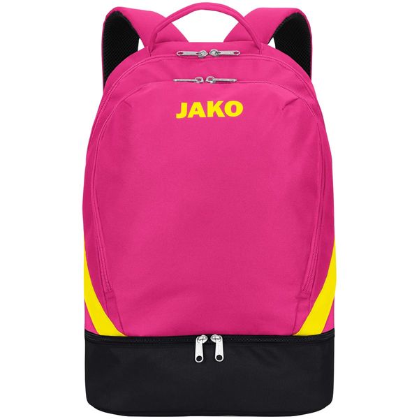 JAKO Rucksack Iconic, Größe:0, Farbe:pink/schwarz/neongelb