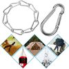 60 Pack Spring Snap Hooks, M6 x 2-3/8 inch Keychain Carabiner Clips, 290lbs Load