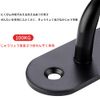 Eyeplate Pad Eye Stainless Steel Ceiling Hook Hook Wall Hook Ceiling Hook Pad Eye Rectangular Eye Plate Hardware Black 4pcs