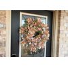 Modern Farmhouse Carrot, Plaid & Polka Dot Easter Front Door Wreath Spring Decor