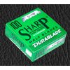 Sharp Hi-Chromium Stainless Straight Edge Barber Razor Blades for Professional Barber Razors, 100 Blades
