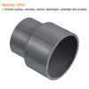 PATIKIL PVC Reducer Pipe Fitting 63x50mm, 2 Pack Straight Coupling Adapter Connector, Gray