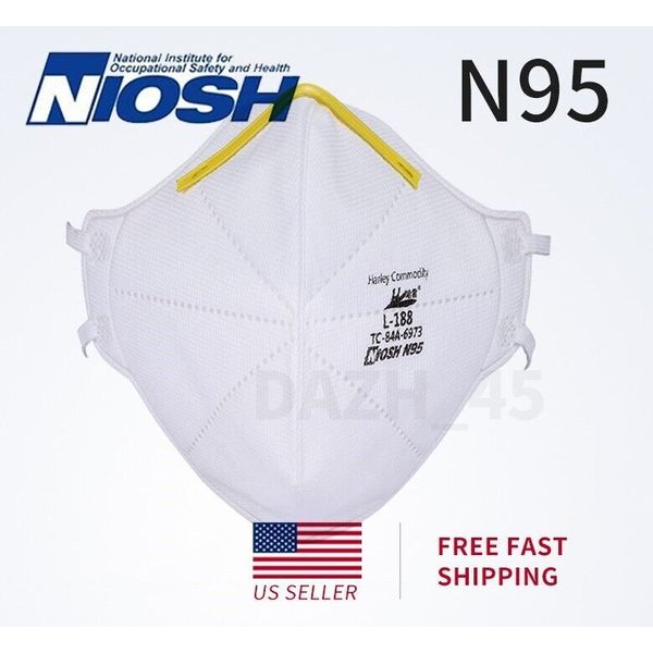 Harley L-188 N95 Particulate Respirator Mask - NIOSH approved 20 masks