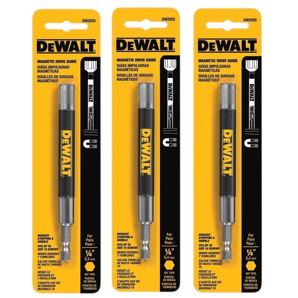 DEWALT DW2055 Magnetic Bit Tip Holder (3 PACK)