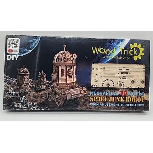 STEM 3D Puzzle Wood Trick Science Space Junk Robot Mechanical New Sealed Craft