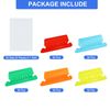 uxcell Hanging File Folder Tabs, 2" File Folder Tabs and Inserts Plastic Clear File Folder Labels, Filing Tabs for Hanging File Folders, Multicolor, 150pcs
