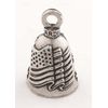 American Flag Guardian Bell, Silver