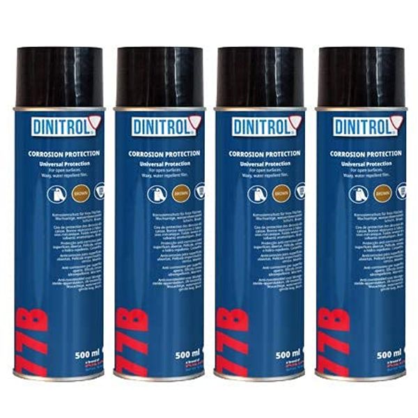 Dinitrol 77B CAVITY WAX (LIGHT BROWN) 500ml x 4