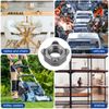 sourcing map Weld Nuts, M6 Square UNC Carbon Steel Machine Screw Gray 100Pcs