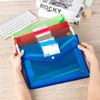 A4 7 Colors PCS Thickened Transparent File Bag Mesh Bag PP Plastic Material Plas