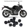 Aramox 10Pcs Motorcycle Fairing Washers Black