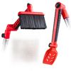 Multi-Angle Gutter Cleaning Tools from the Ground - Gutter Cleaner tool attachment for Threaded Poles - Gutter Scoop & Brush for rain gutter cleaning and leaf removal from Gutter Guard