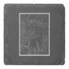 4 x 'Greenhouse Ghosts' 10cm Square Slate Coasters (CR00223276)