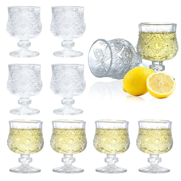 Shot Glasses Set of 8, 50ml/1.75 oz,Party Home Dining Beverage Drinking Glassware for Brandy, Cordial Glasses,Whiskey Glasses/Tequila Glasses/Limoncello Glasses/Sherry Glasses