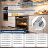 Stove Knob Replacement W10850015 W11239985 Compatible with Whirlpool Gas Range Oven Knobs Replacements