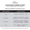 Fox Run 5047 Adjustable Cheese Slicer with 1 Replacement Wires, Silver