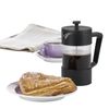 Kela Roma Plastic Coffee Maker 600ml Heat Resistant Black Clear