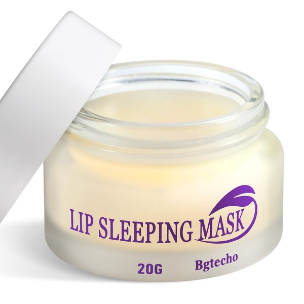 Preocea Lip Mask, Lip Sleeping Mask, Moisturising Lip Mask, Overnight Lip Mask for Dry Chapped Peeling Cracked Lips, Lip Line Reducing Lip Repair-20g