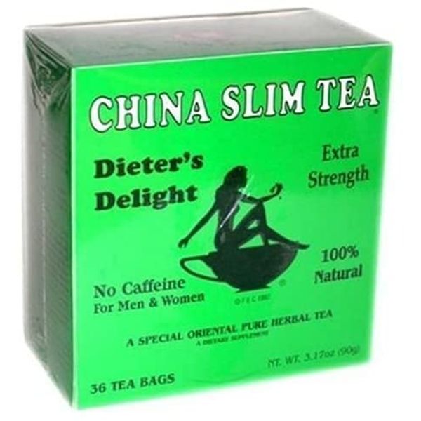 China Slim Dieter's Tea Delight, Large 3.17oz/90g, 36-Count Pack of 2