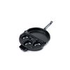 Fox Run Non-Stick Omelette Pan with Egg Poacher Set, 11.25 x 9.5 x 2.5 inches, Metallic