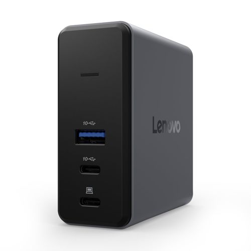 Lenovo GaN Charging Dock, Multiport Docking Station w/ 60W PD, HDMI, USB-C, USB-A, Micro SD, Power Adapter & Dock in One, Compact Design, Sustainable Materials, Home Office Gaming Dock Stand Console