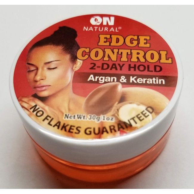 On Natural Organic Edge Control Hair Gel, Argan and Keratin