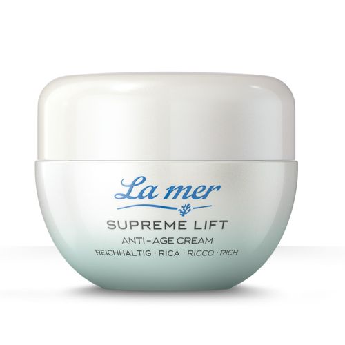 La mer Supreme Lift Anti-Age Cream Rich - Improved Formula and New Look - Rich Face Care for Dry Skin - Reduces Wrinkle Depth and Regenerates UV-Damaged Skin - 50 ml