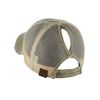 C.C Ponycap Messy High Bun Ponytail Adjustable Mesh Trucker Baseball Cap Hat, Washed Olive