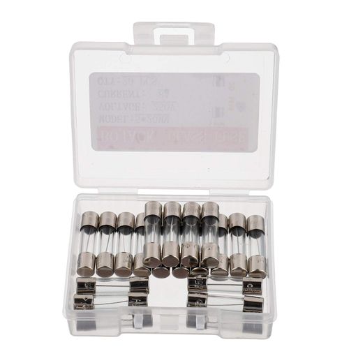 BOJACK 5x20mm 8A 8amp 250V 0.2x0.78 Inch F8AL250V Fast-Blow Glass Fuses(Pack of 20 Pcs)