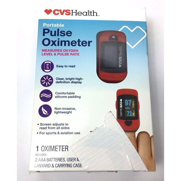 CVS 814854 Health Portable Pulse Oximeter READ DESC