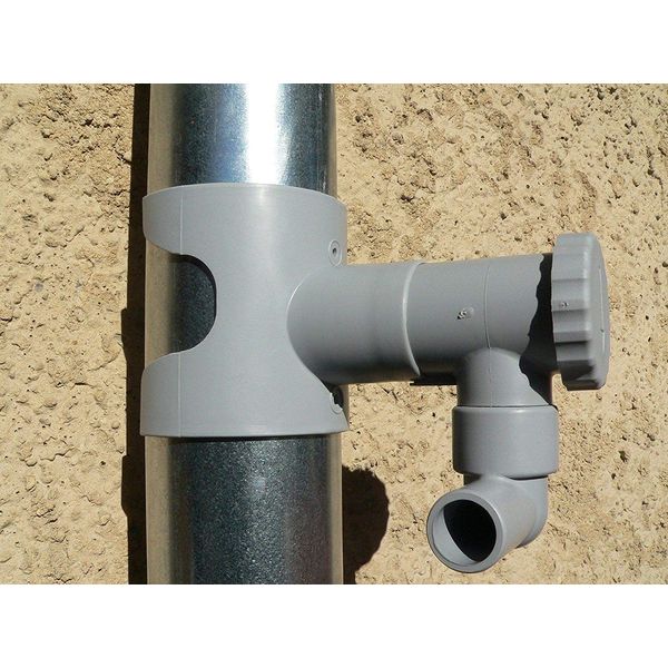 Rain Water Collector for Circular Ducting Grey