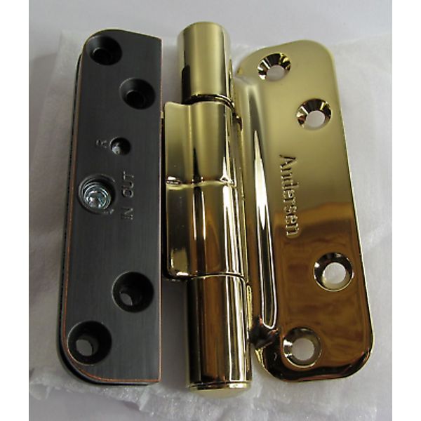 Andersen Bright Brass/ Bronze 400 Series Frenchwood Patio Door Hinge Left/ LH