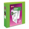 Avery Durable View 3 Ring Binder, 2 Inch Slant Rings, 1 Green Binder (17838)