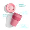 KeepCup Original, Lightweight Reusable Coffee Cup with Splashproof Sipper Lid - 16oz/454ml - Black