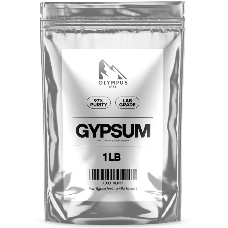 Gypsum Powder for Mushroom Substrate (1 lb), Lab Grade, Garden Soil ...
