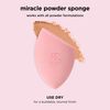 Real Techniques New Foam Technology Miracle Powder Sponge for Even Powder Application