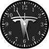 Tesla Black 12" Black Frame Wall Clock Nice For Decor or Gifts G208