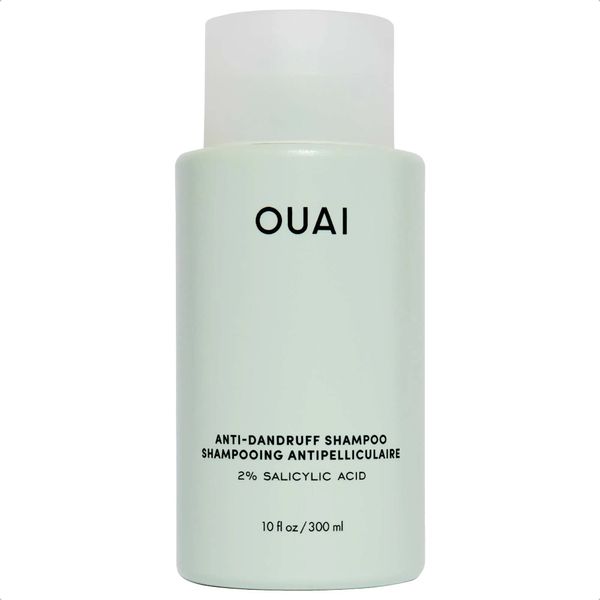 OUAI Anti-Dandruff Shampoo - Gentle Hair Cleanser with Salicylic Acid for Flaky & Dry Scalp - Reduces Itching, Redness & Irritation - 10 fl oz