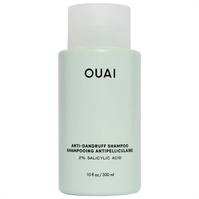 OUAI Anti-Dandruff Shampoo - Gentle Hair Cleanser with Salicylic Acid for Flaky & Dry Scalp - Reduces Itching, Redness & Irritation - 10 fl oz