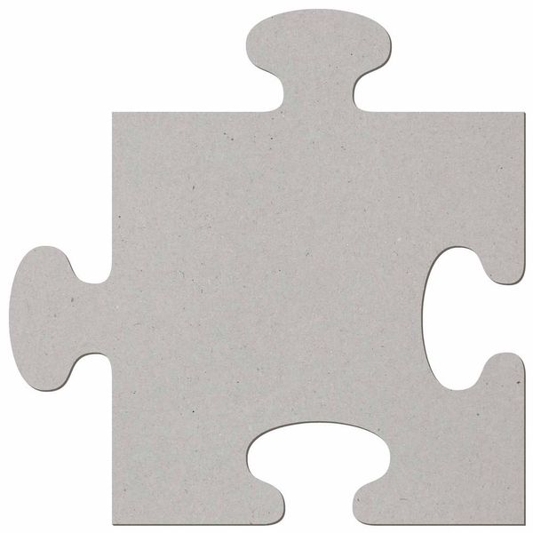 Cardboard Puzzle Piece 3-50 cm Craft Decoration, Size: 19 cm, Pack of 25